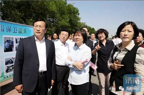 沈跃跃率队来济开展大气污染防治法执法检查 王忠林陪同