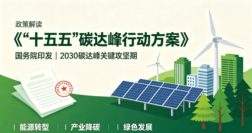 国务院发布《“十五五”碳达峰行动方案》